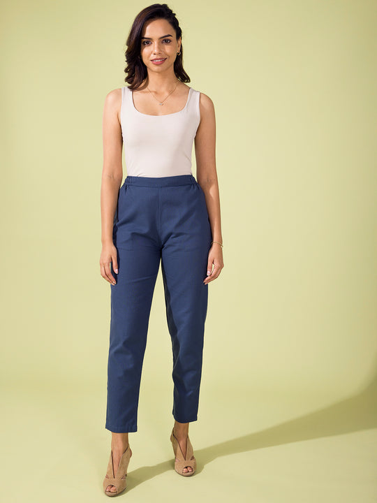 GO COLORS Regular Fit Women Cream Trousers - Buy GO COLORS Regular Fit  Women Cream Trousers Online at Best Prices in India | Flipkart.com